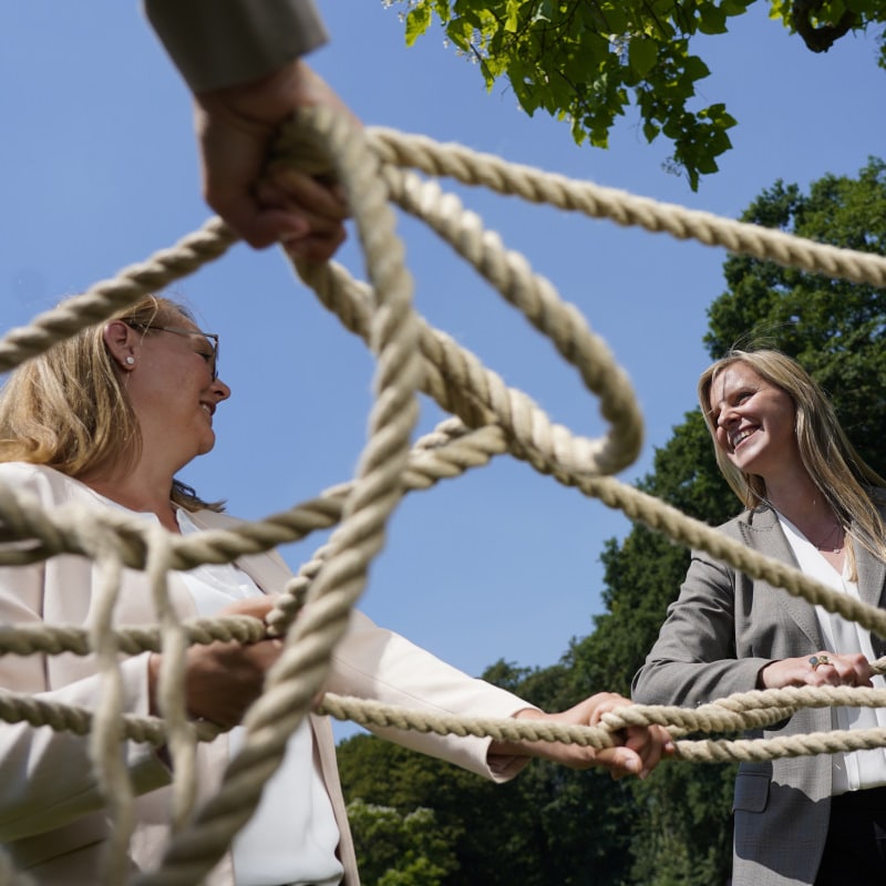 Retrospektive, Feedback, Lachende Frauen