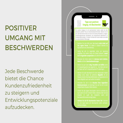 Toolbox, Beschwerdemanagement, Leitfaden zum Umgang mit Beschwerden