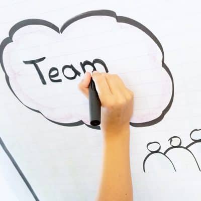 Eigenverantwortlich handeln fördern, Eigenverantwortung im Team, Flipchart