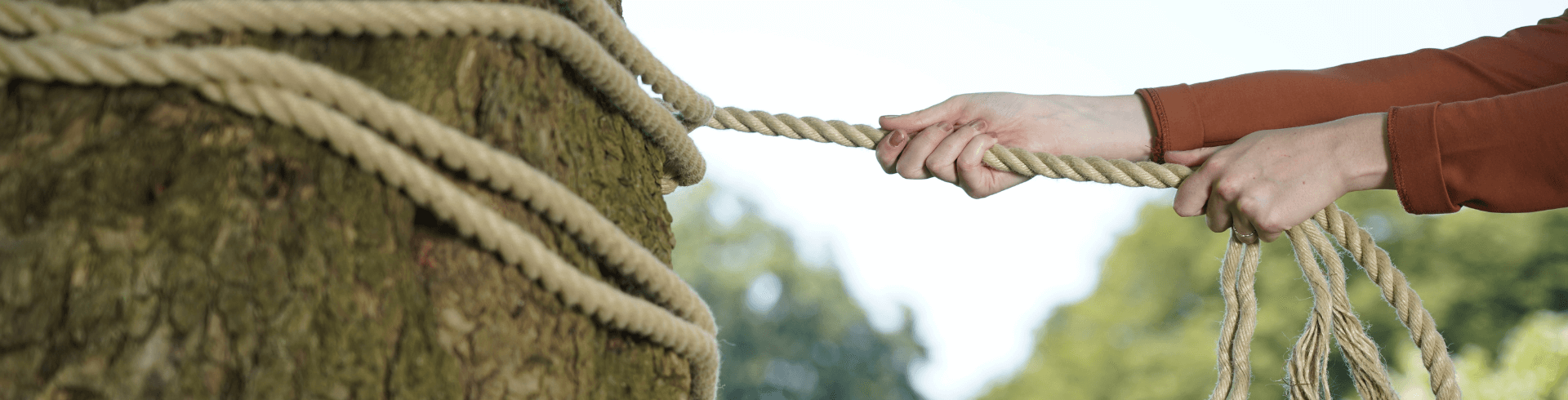 Deeskalation, Gewaltprävention, gewickeltes Seil