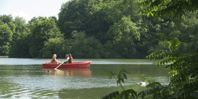 Organisationsentwicklung im Freizeitbad, Kundenzufriedenheit, drei Frauen sitzen in einem Ruderboot